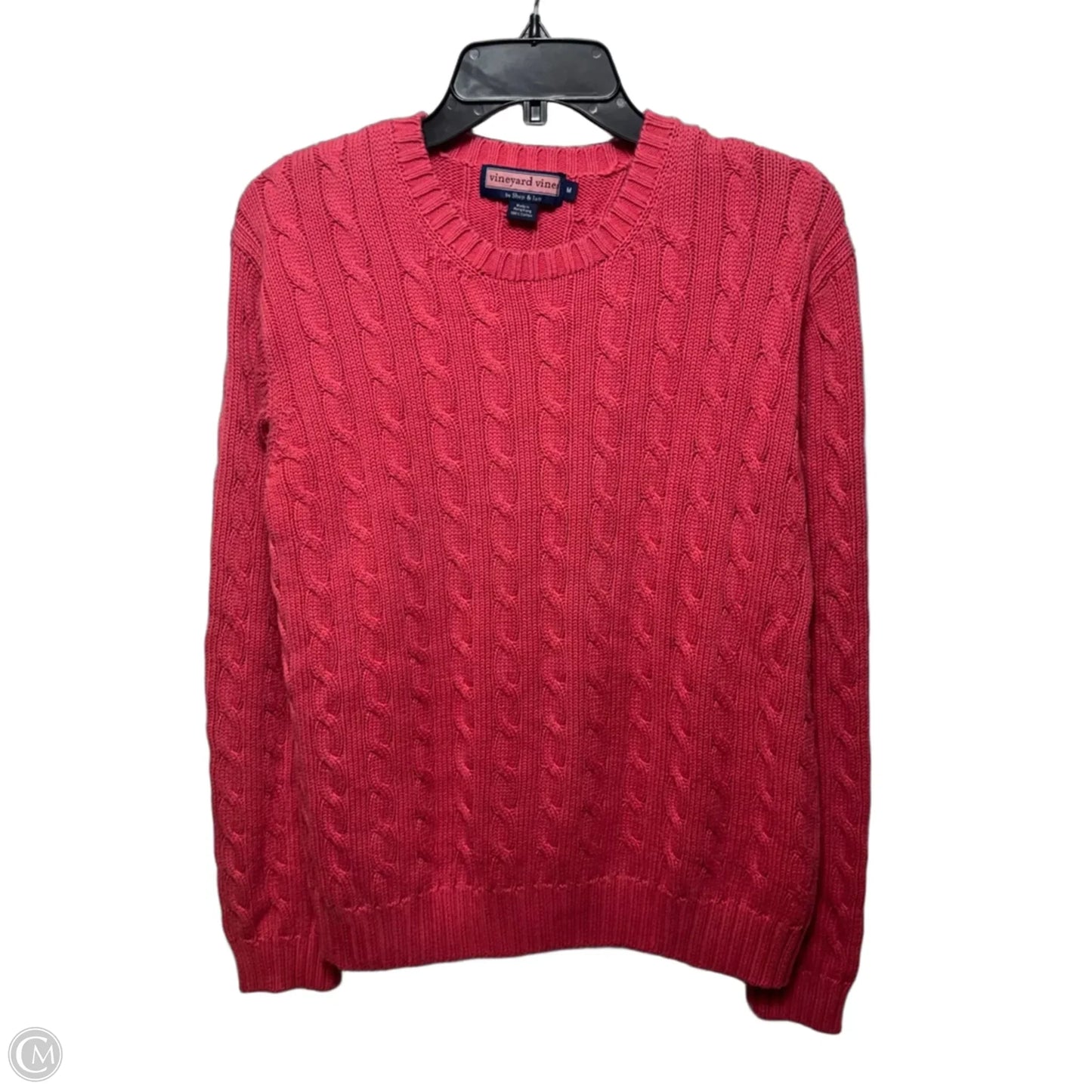 Cotton Sweater By Vineyard Vines By Shep and Ian In Coral, Size: M