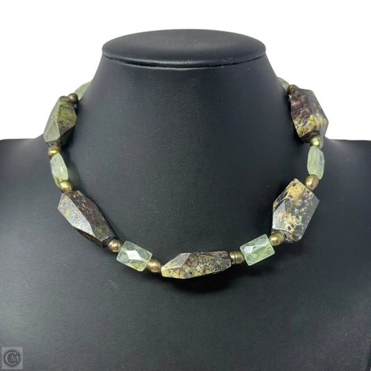 Chunky Faceted Stone Bead Collar Necklace