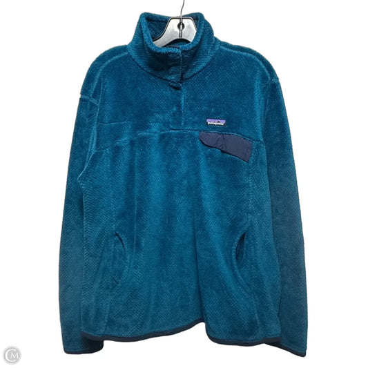 Jacket Fleece By Patagonia In Blue, Size: Xl
