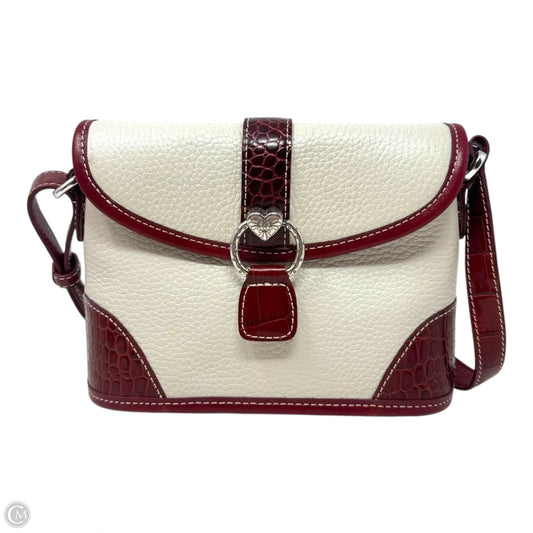 Vintage Croc Trim Crossbody Leather By Brighton, Size: Small