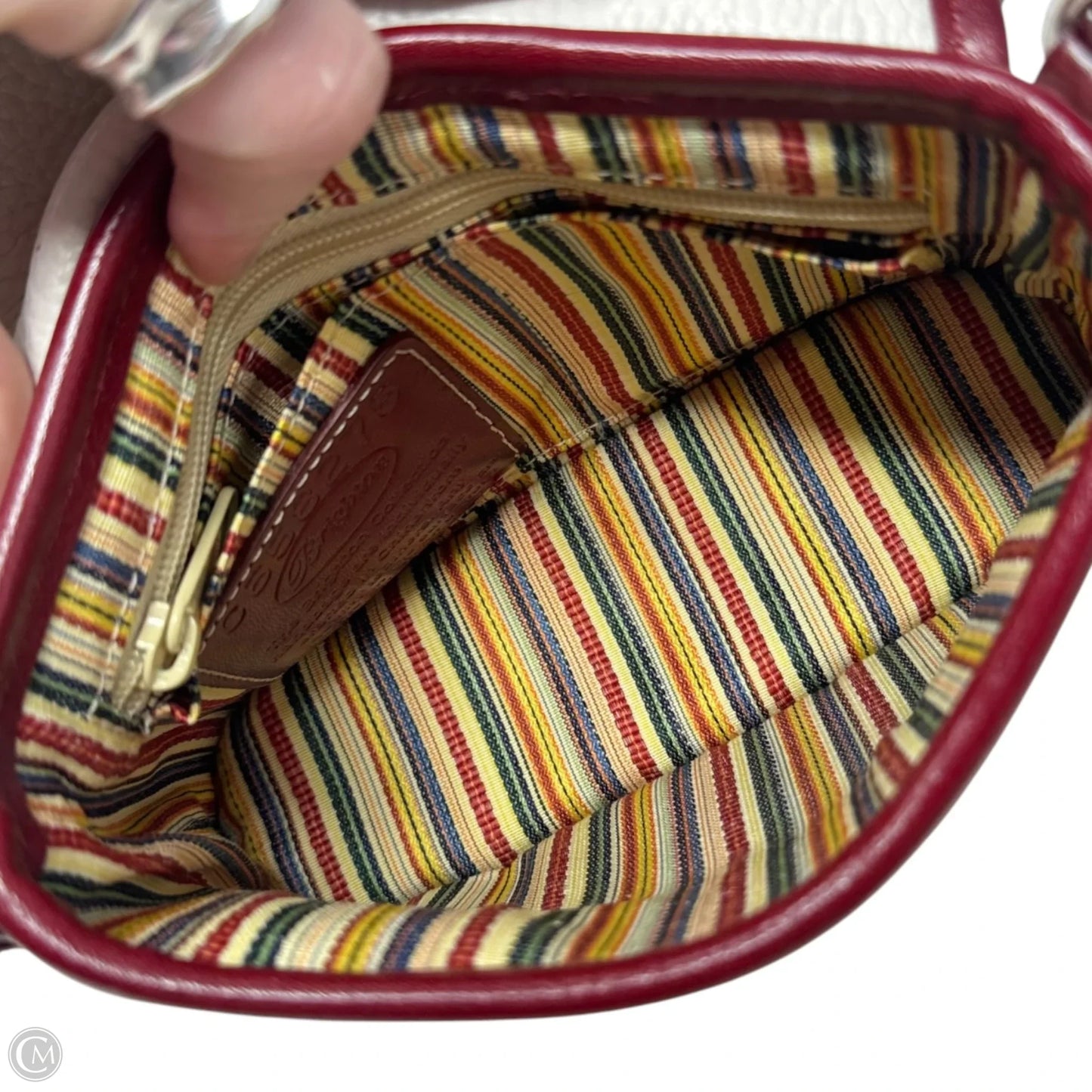 Vintage Croc Trim Crossbody Leather By Brighton, Size: Small