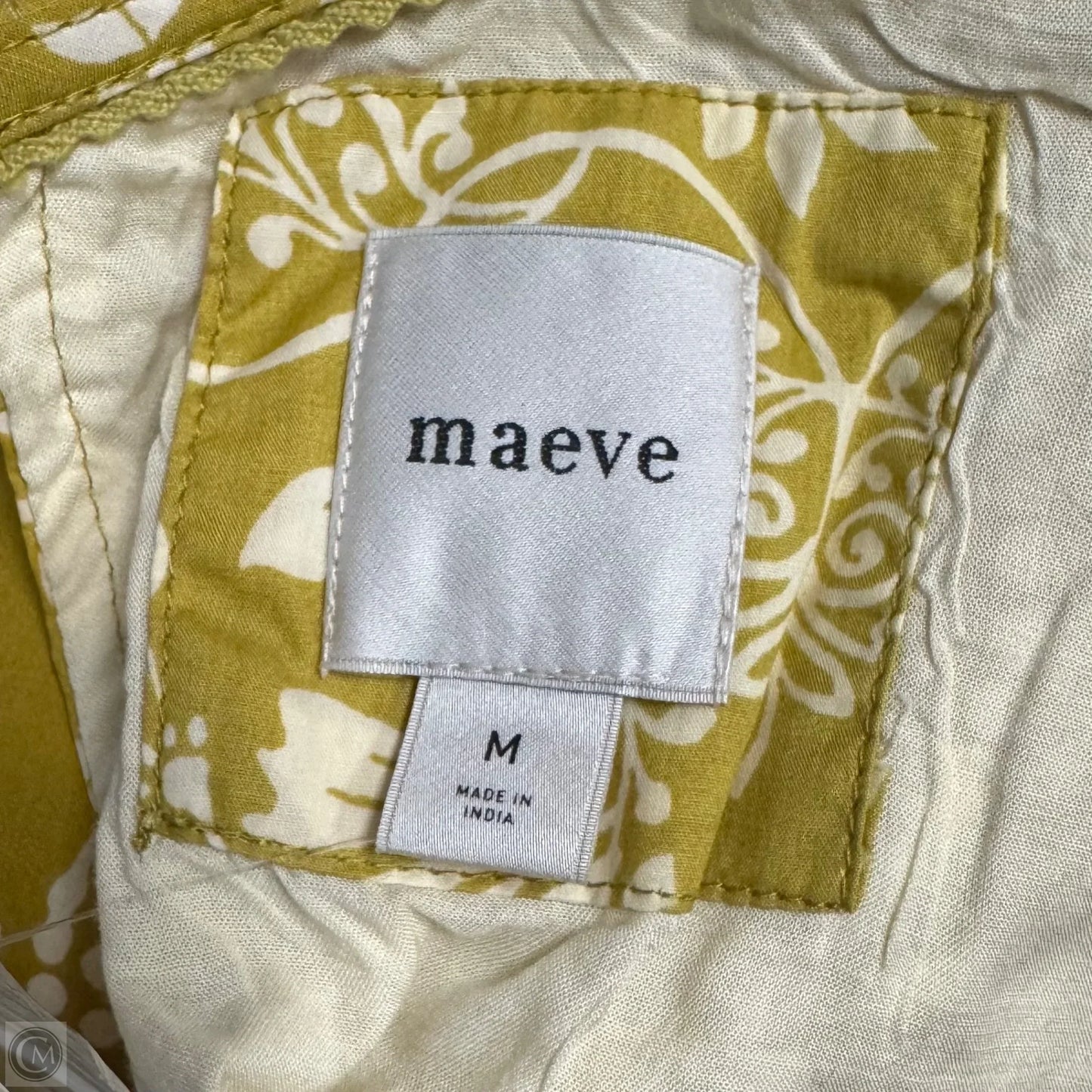 Dress Casual Short By Maeve In Chartreuse, Size: M