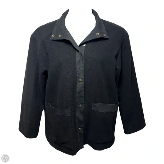 Vintage Coat Wool By Mackintosh In Black, Size: 8