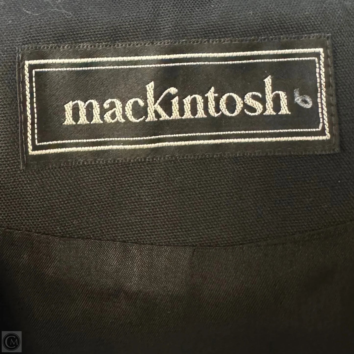 Vintage Coat Wool By Mackintosh In Black, Size: 8
