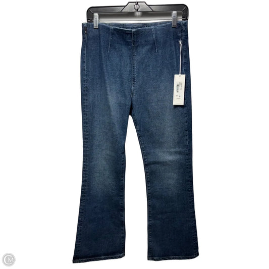 Farrah Boot Crop Jeans By Adriano Goldschmied In Blue Denim, Size: M