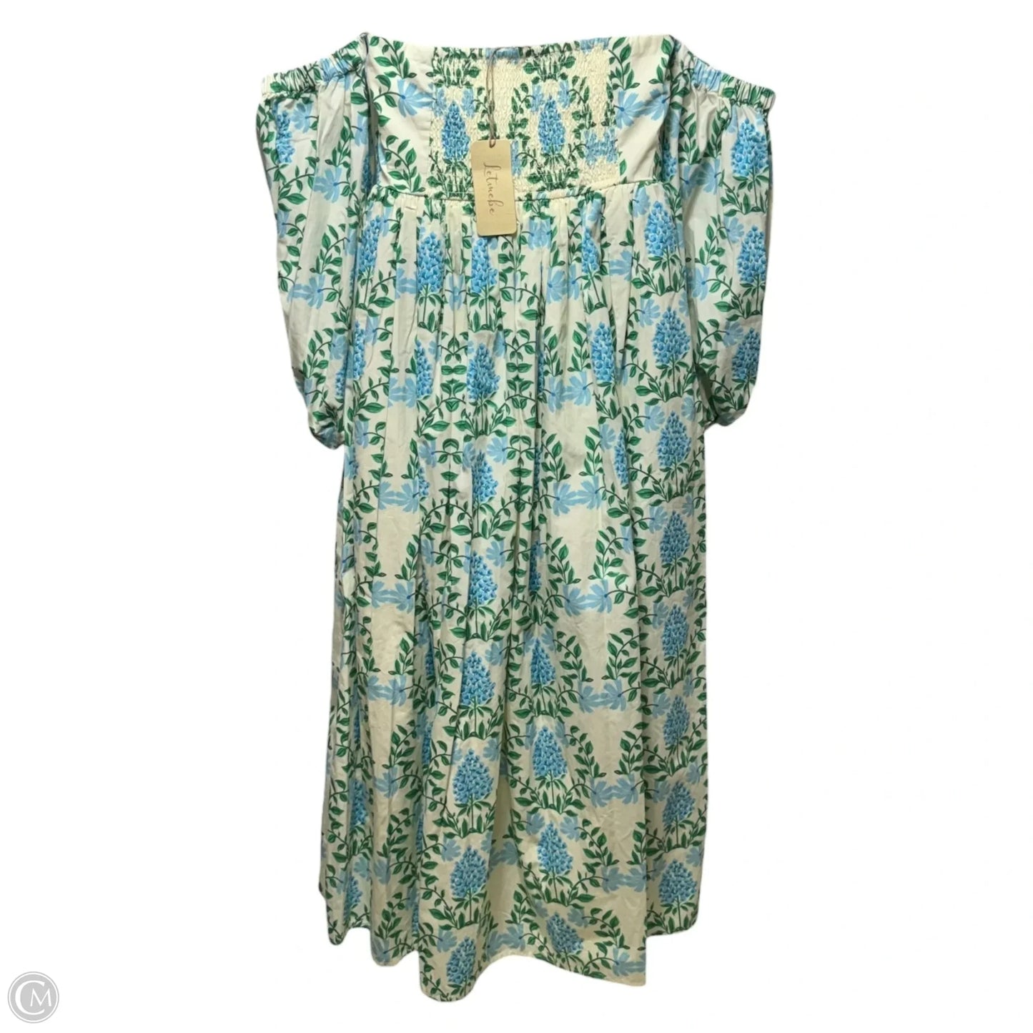 Printed Off Shoulder Dress Casual Maxi By Let Me Be In Floral Print, Size: Mp