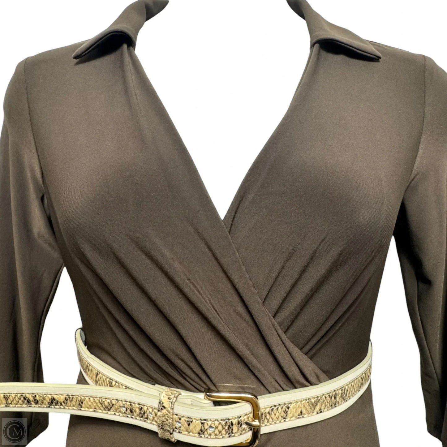Dress Casual Midi By Joseph Ribkoff In Brown, Size: 10