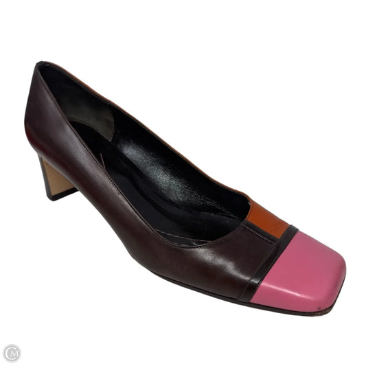 Vintage Colorblock Square Toe Pumps Designer By Kate Spade In Multi-colored, Size: 10
