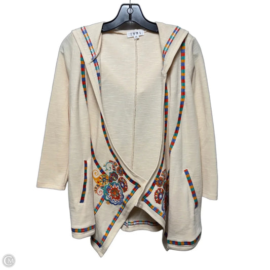Embroidered Hooded Cardigan By Thml In Multi-colored, Size: Xs