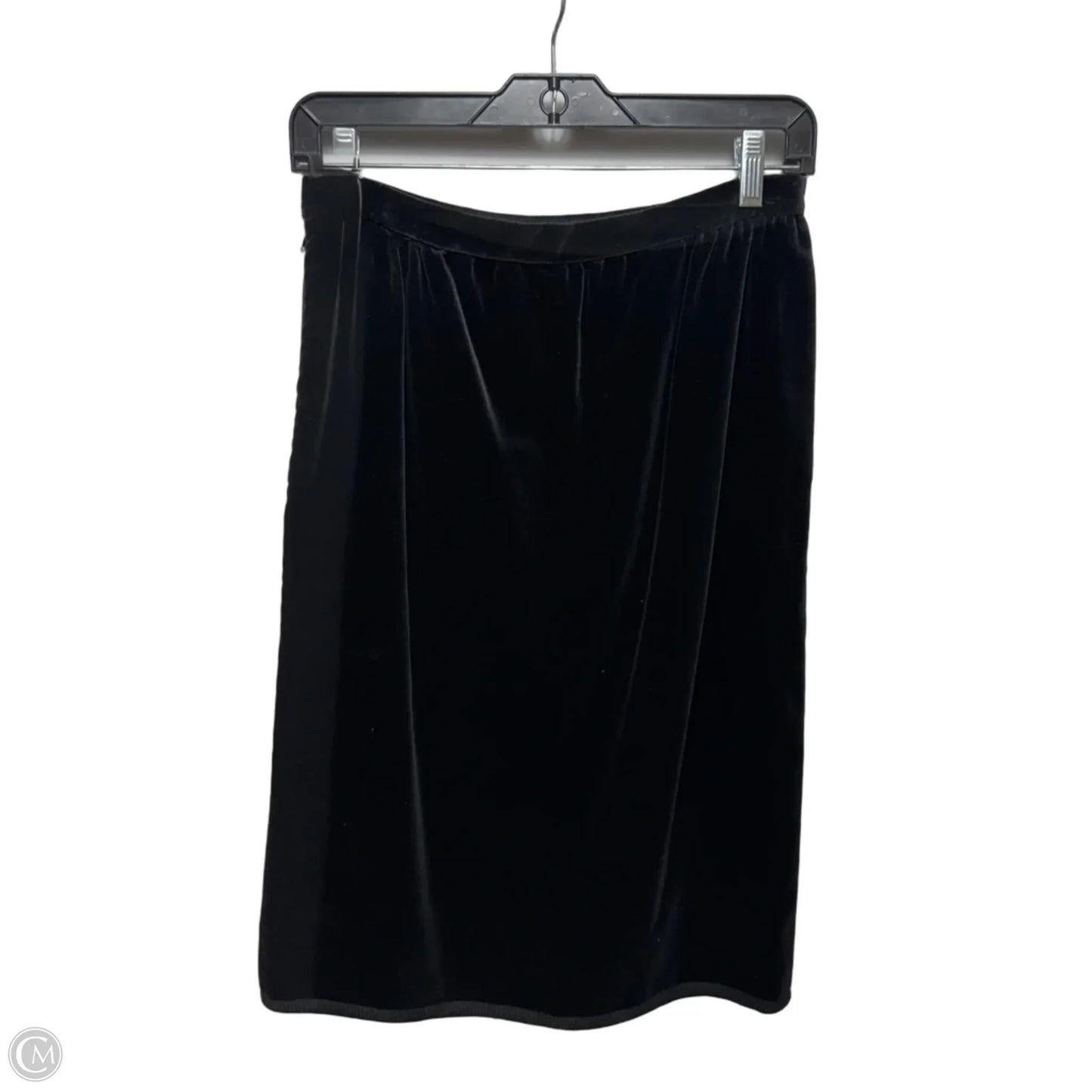 Vintage Velvet Skirt Designer By Valentino Boutique In Black, Size: 10