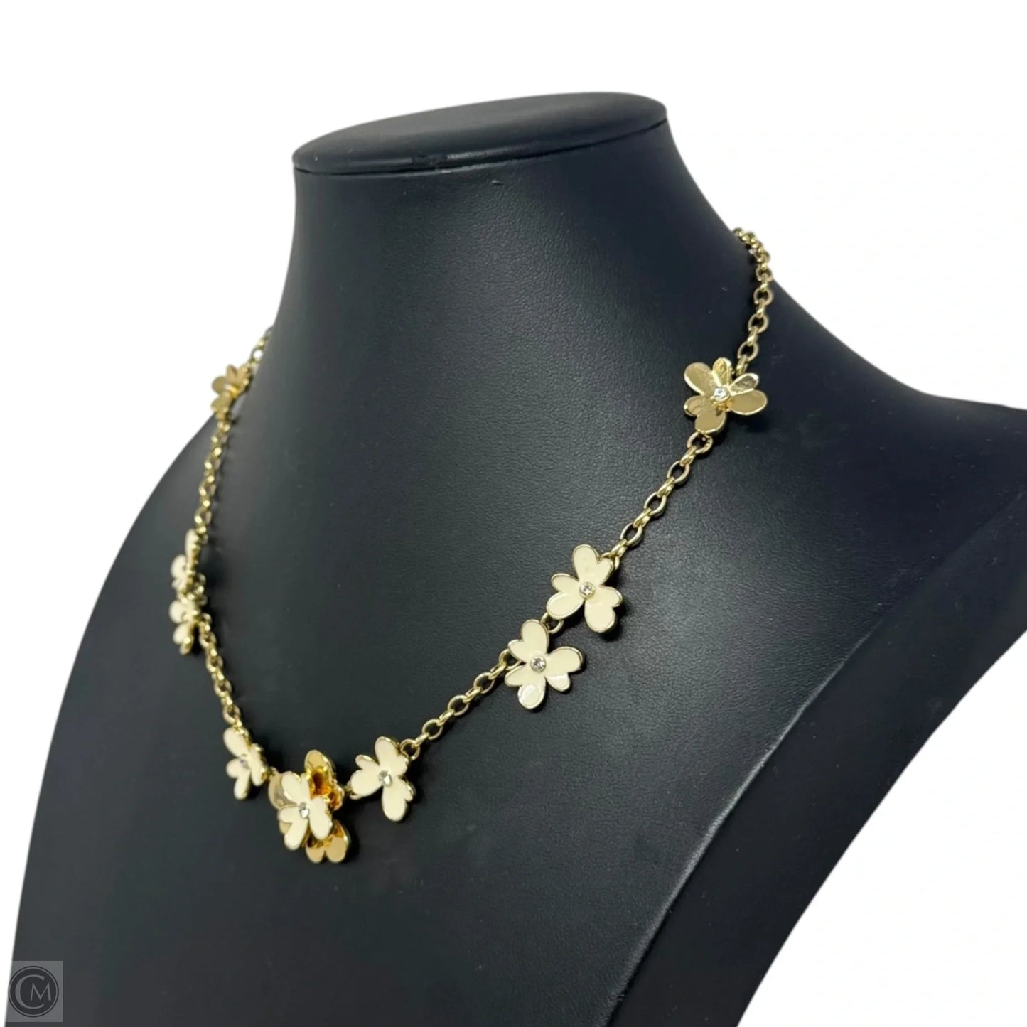 Floral Gold Tone Necklace Designer By Kate Spade