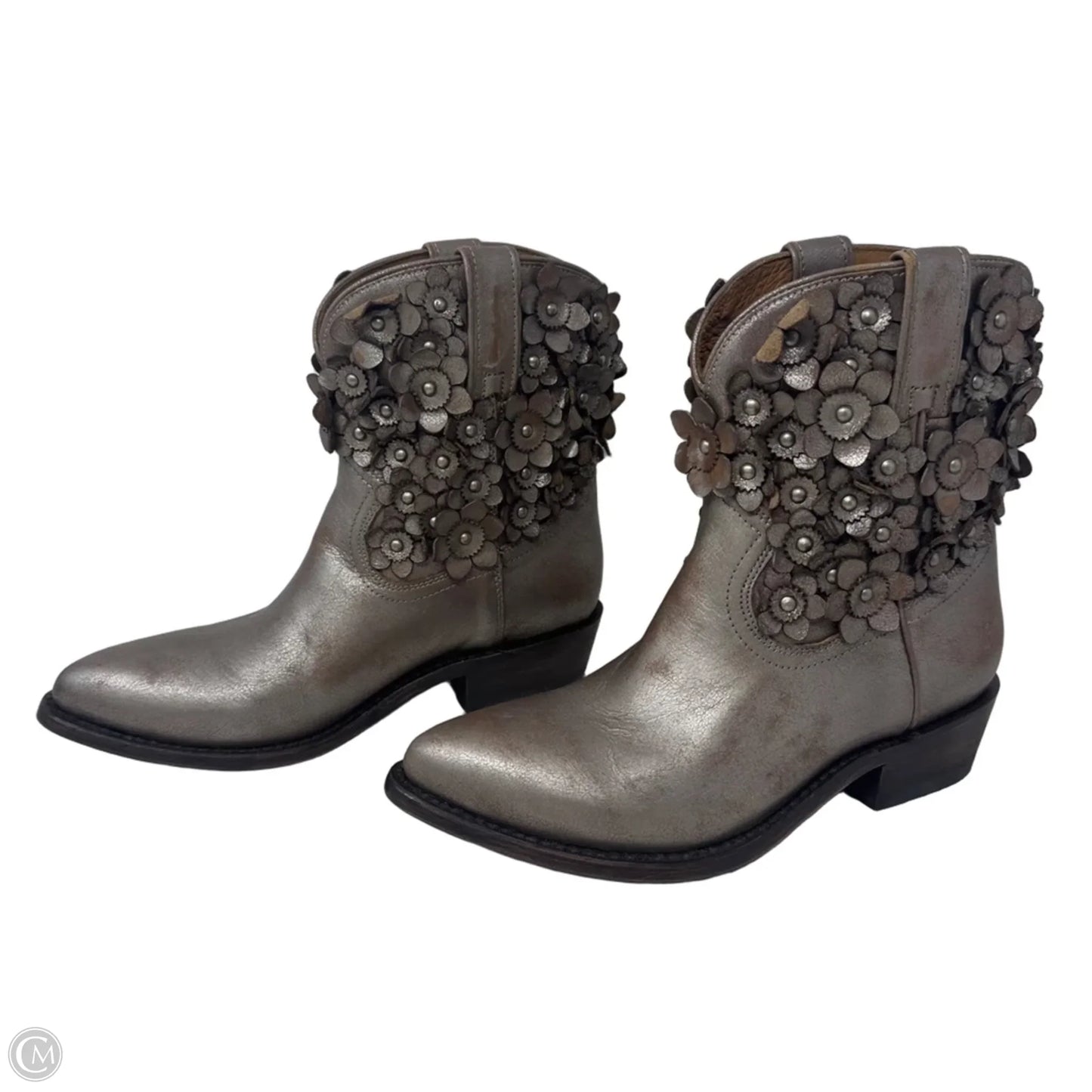 Billy Flower Booties By Frye In Bronze, Size: 9