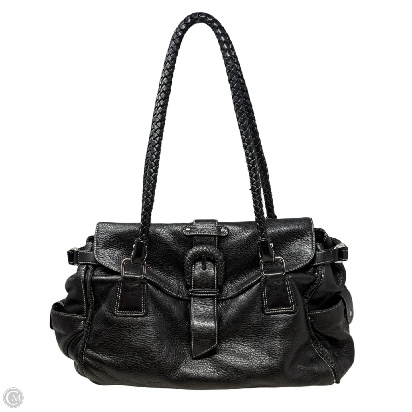 Handbag Leather By Donald Pliner, Size: Large