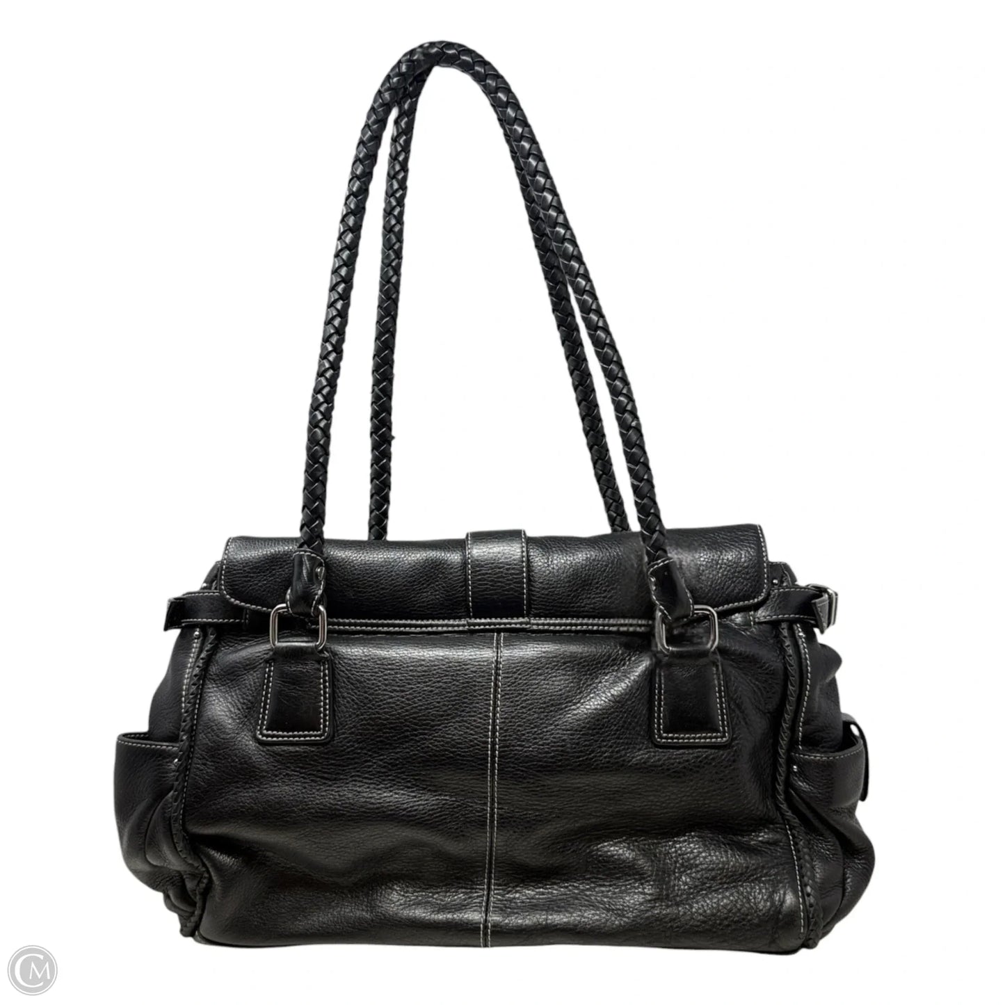 Handbag Leather By Donald Pliner, Size: Large