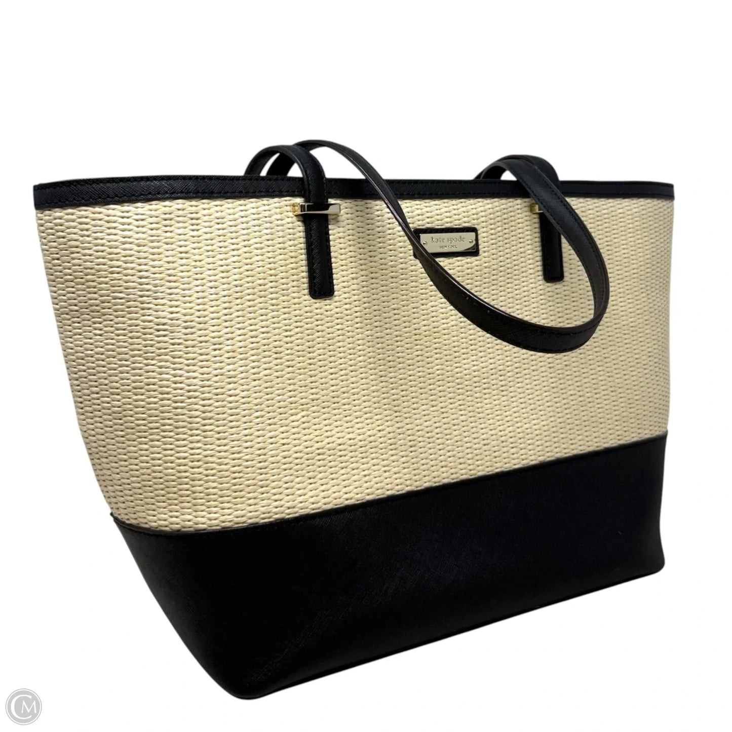 Cedar Street Straw Harmony Tote Designer By Kate Spade, Size: Medium