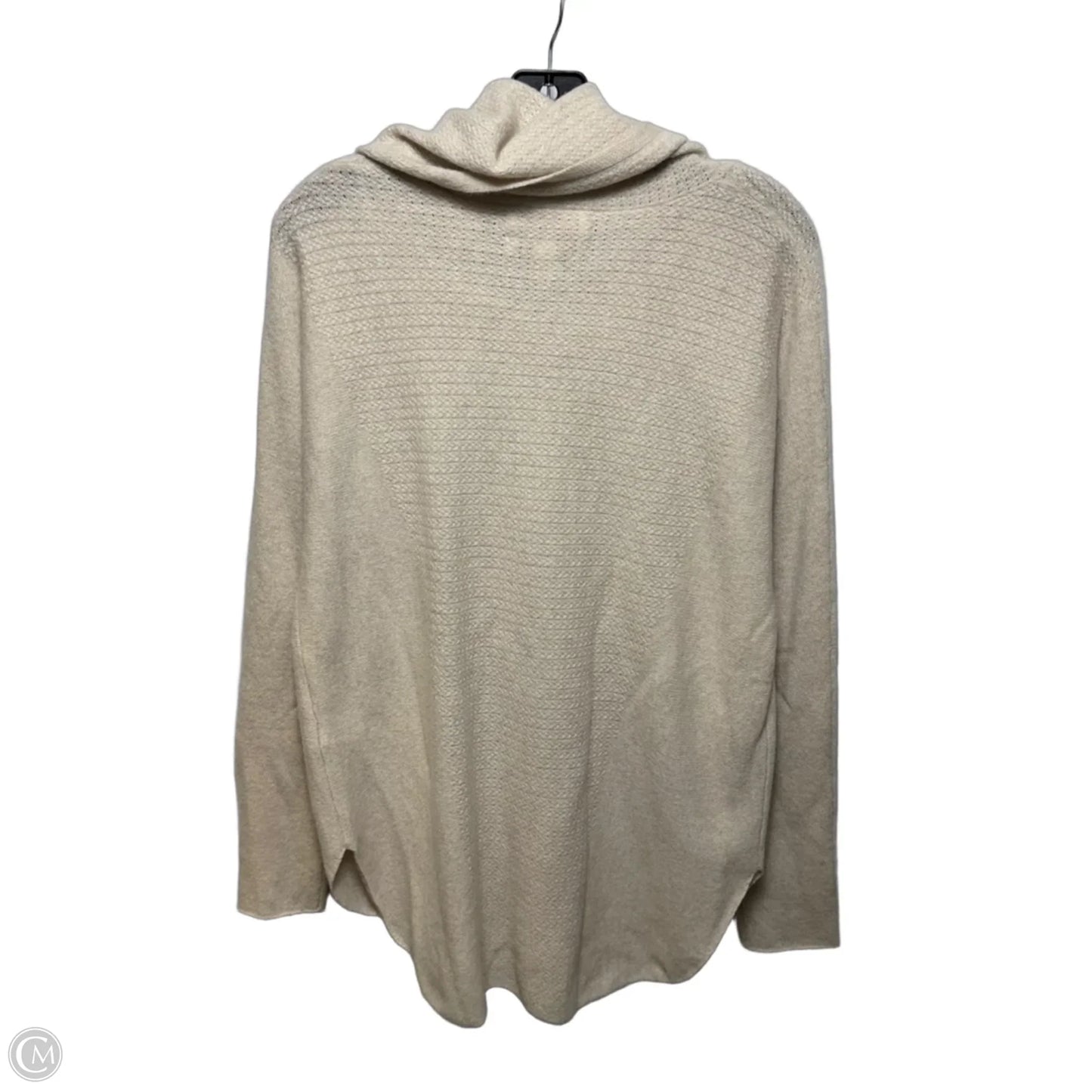 Sweater Cardigan Cashmere By Ellen Tracy In Cream, Size: M