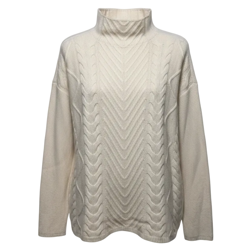 Sweater Cashmere By Marled In Cream, Size: M