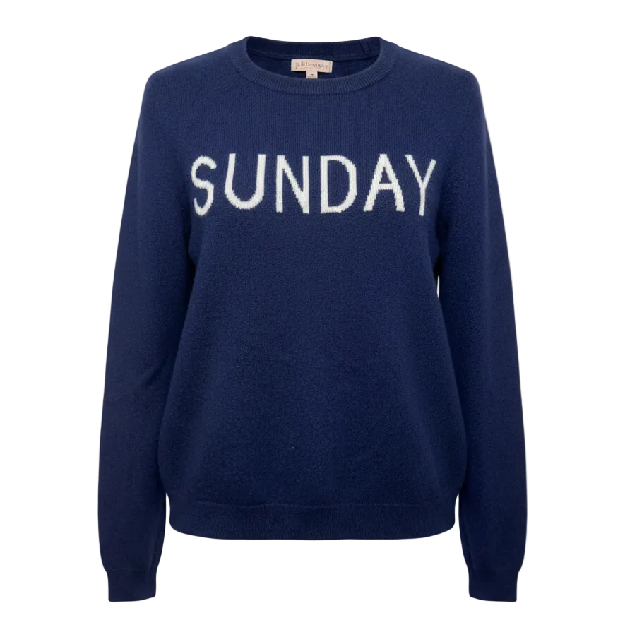 “Sunday” Cashmere Sweater By Philosophy In Navy, Size: M