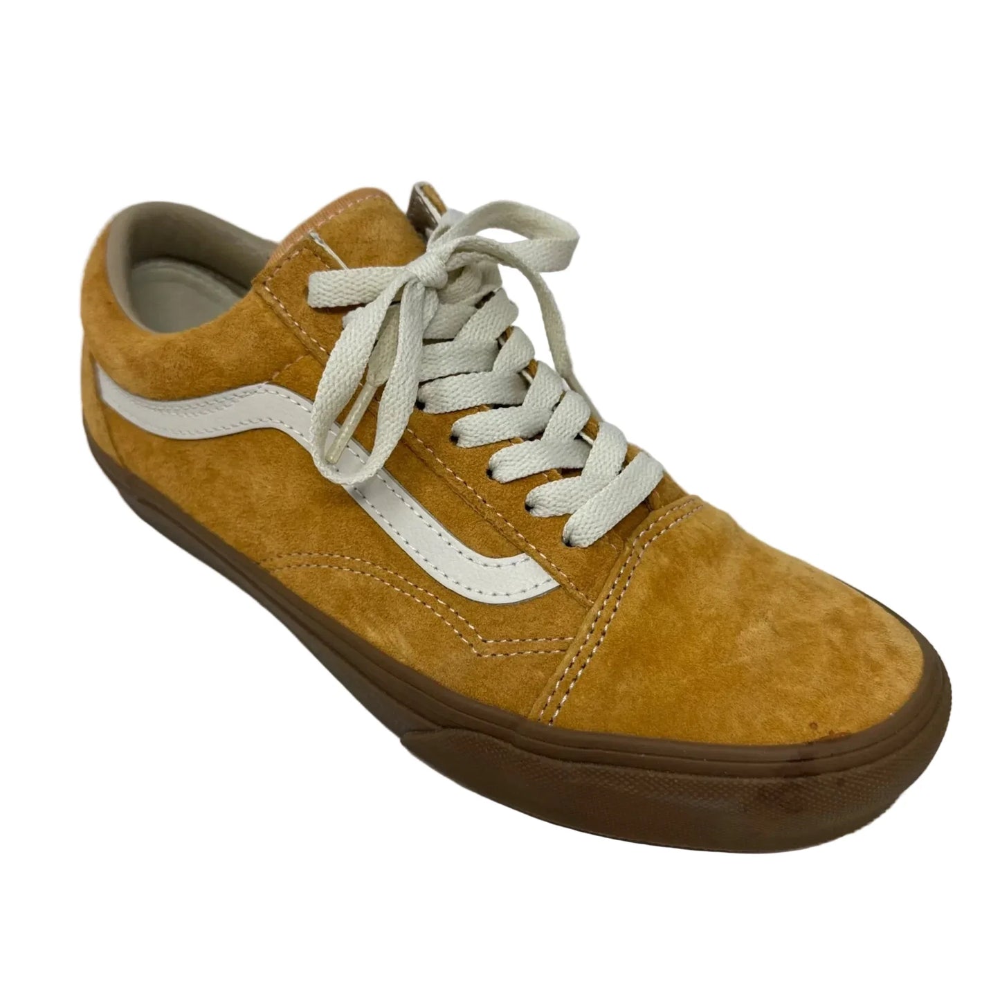 Old Skool Sneakers Shoes Flats By Vans In Yellow, Size: 8