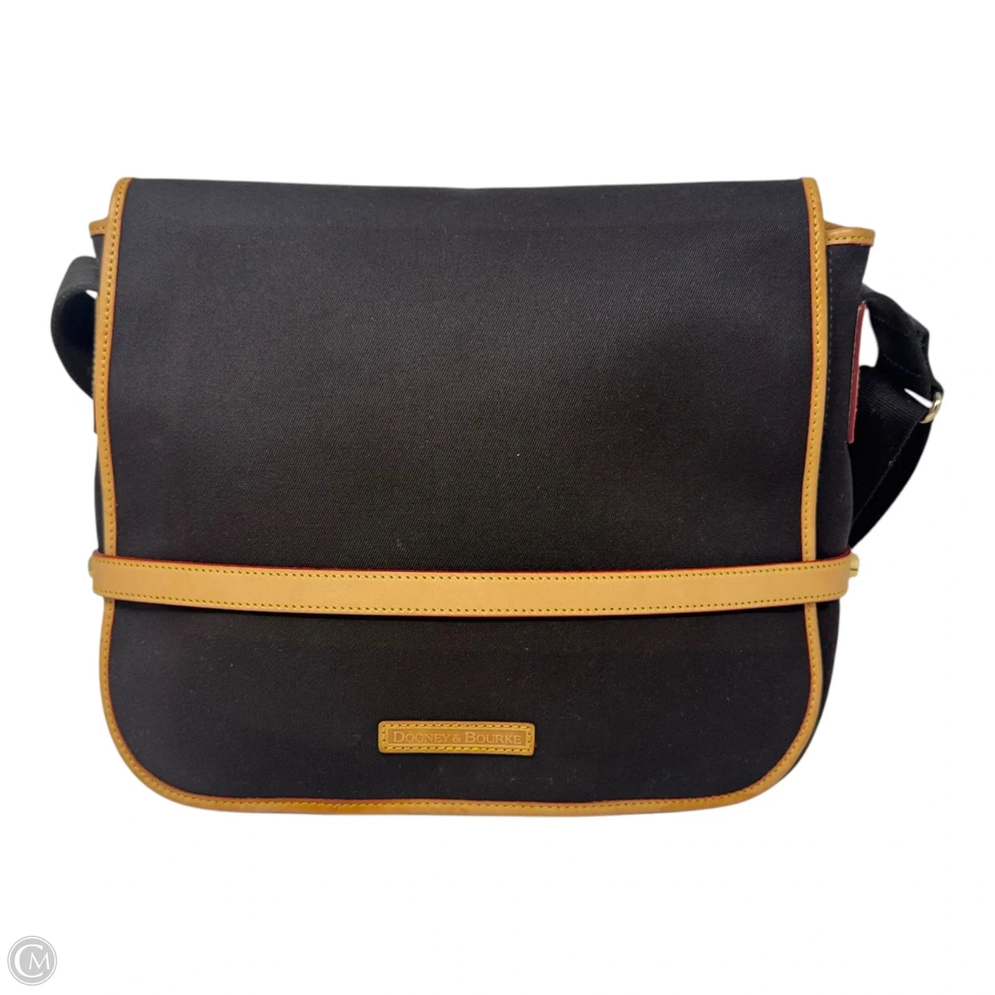 Cabriolet Canvas Messenger Bag Designer By Dooney And Bourke, Size: Large