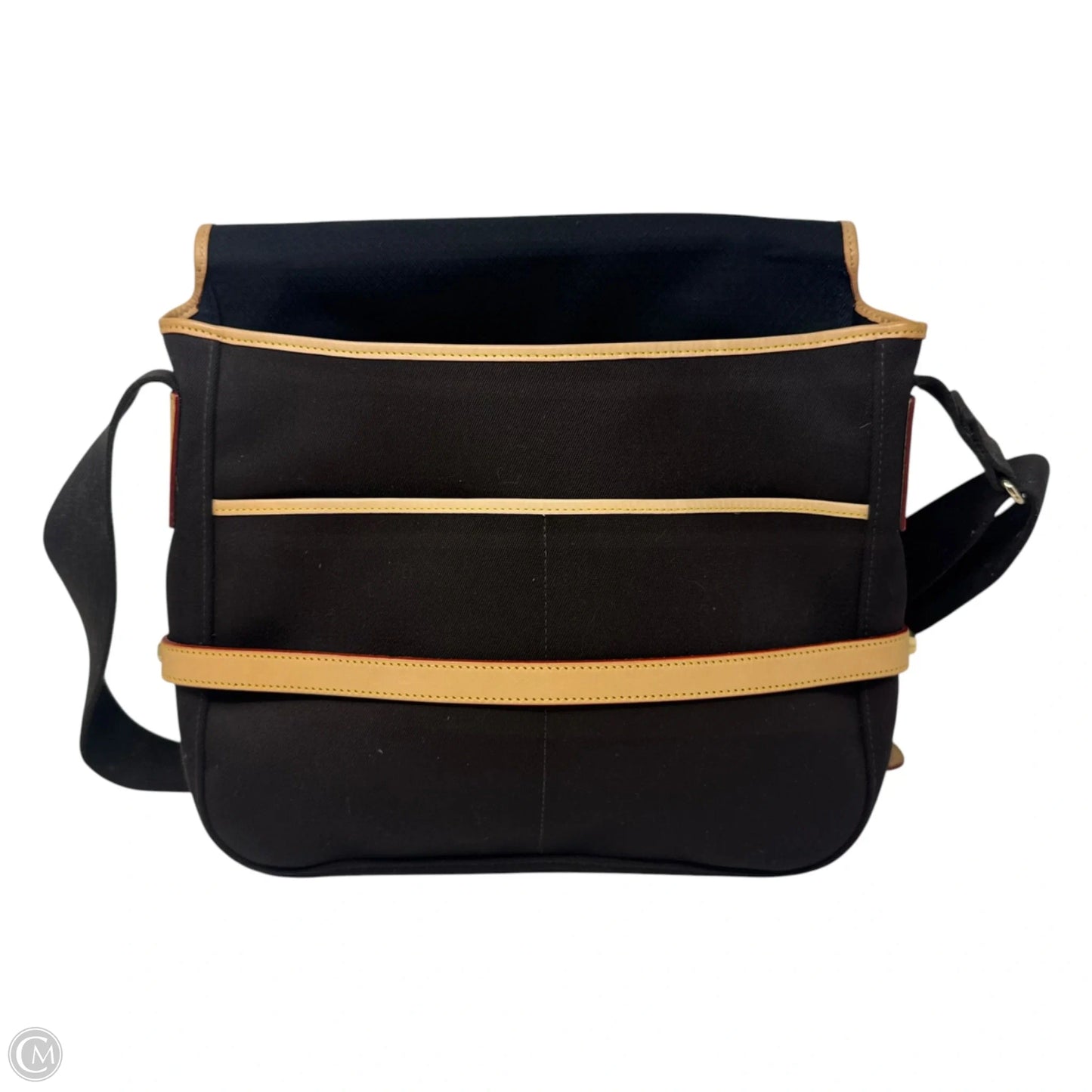 Cabriolet Canvas Messenger Bag Designer By Dooney And Bourke, Size: Large