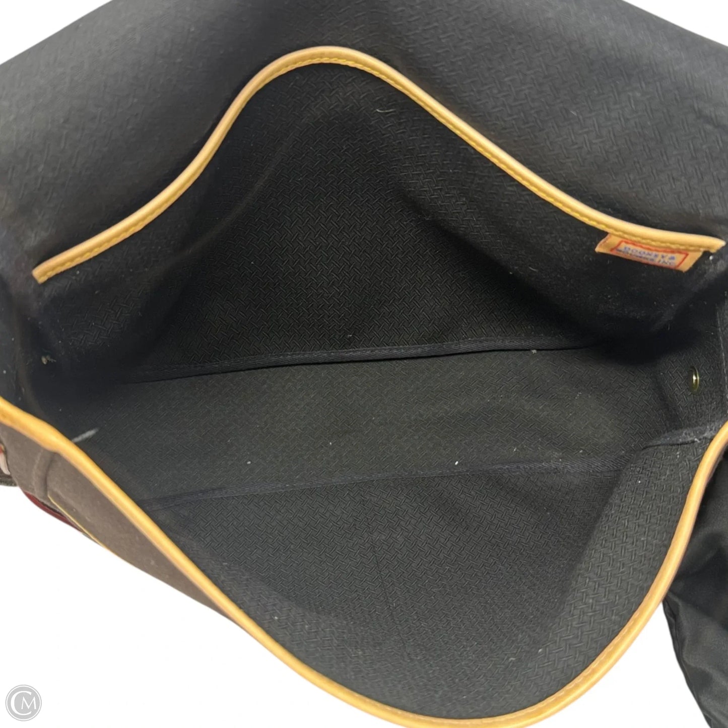 Cabriolet Canvas Messenger Bag Designer By Dooney And Bourke, Size: Large
