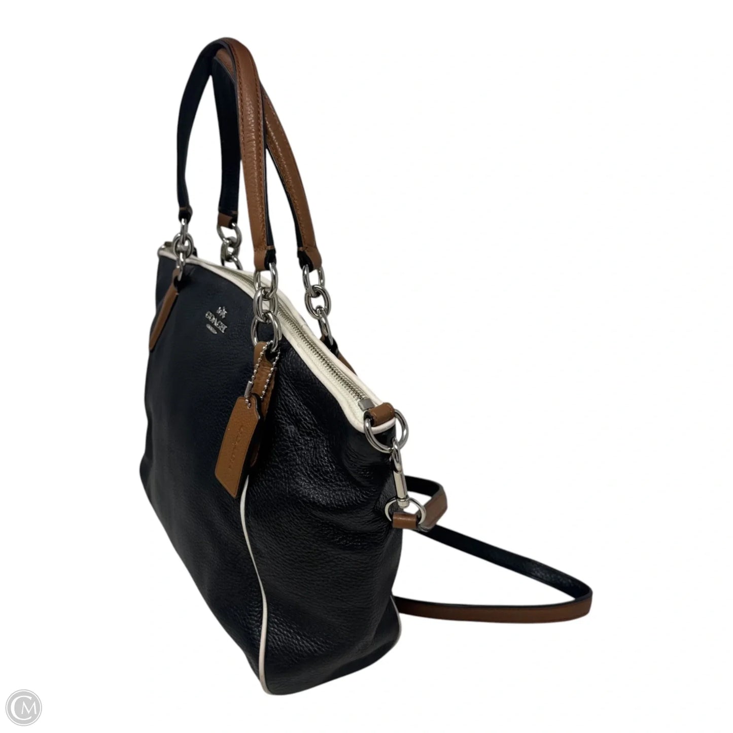 Kelsey Satchel Handbag Designer By Coach, Size: Medium