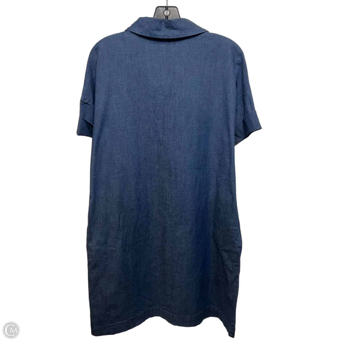 Dress Casual Short By Ming Wang In Blue Denim, Size: S