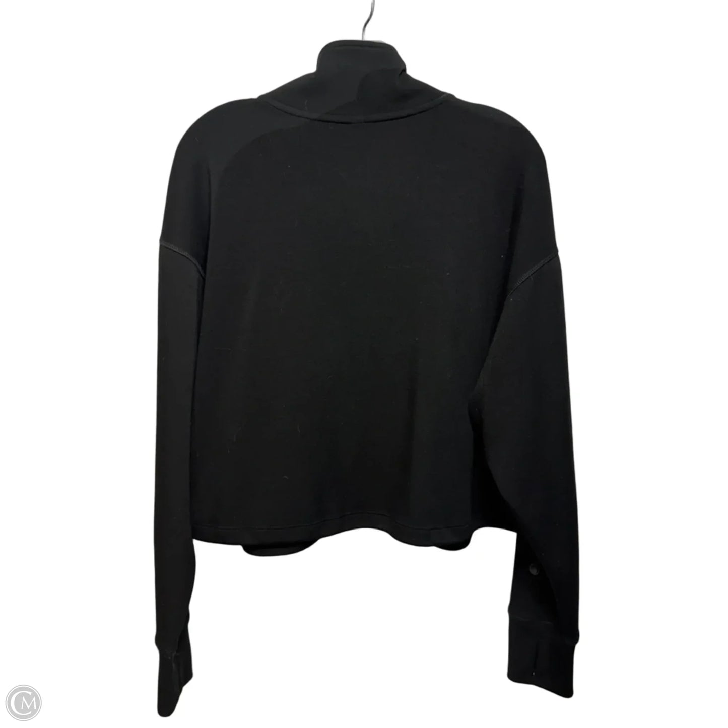 Scuba Spencer Half Zip Top Long Sleeve Collar By Lululemon In Black, Size: L