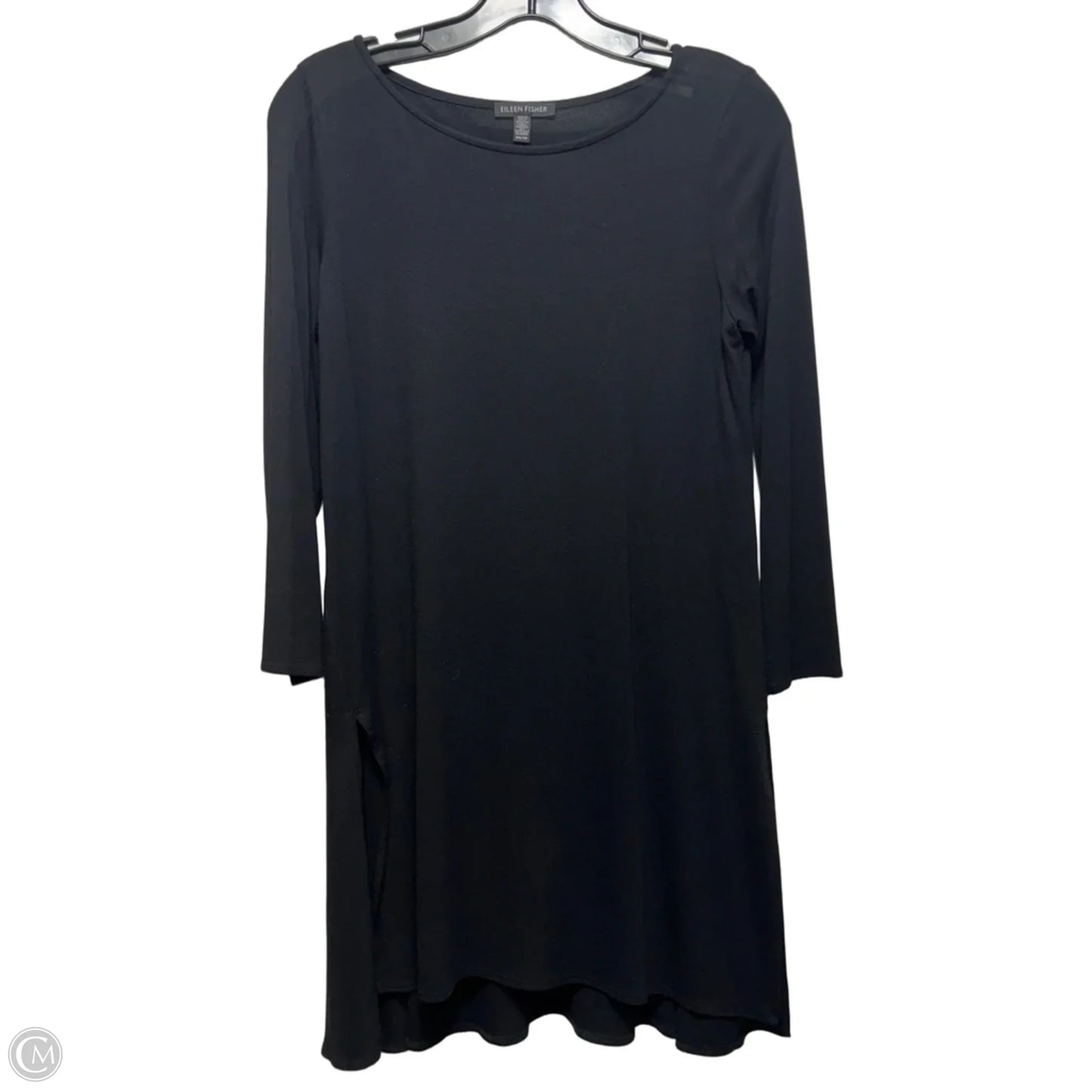 Tunic 3/4 Sleeve By Eileen Fisher In Black, Size: Xs