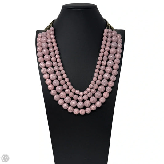 Pink Beaded Layered Necklace By Sugarfix