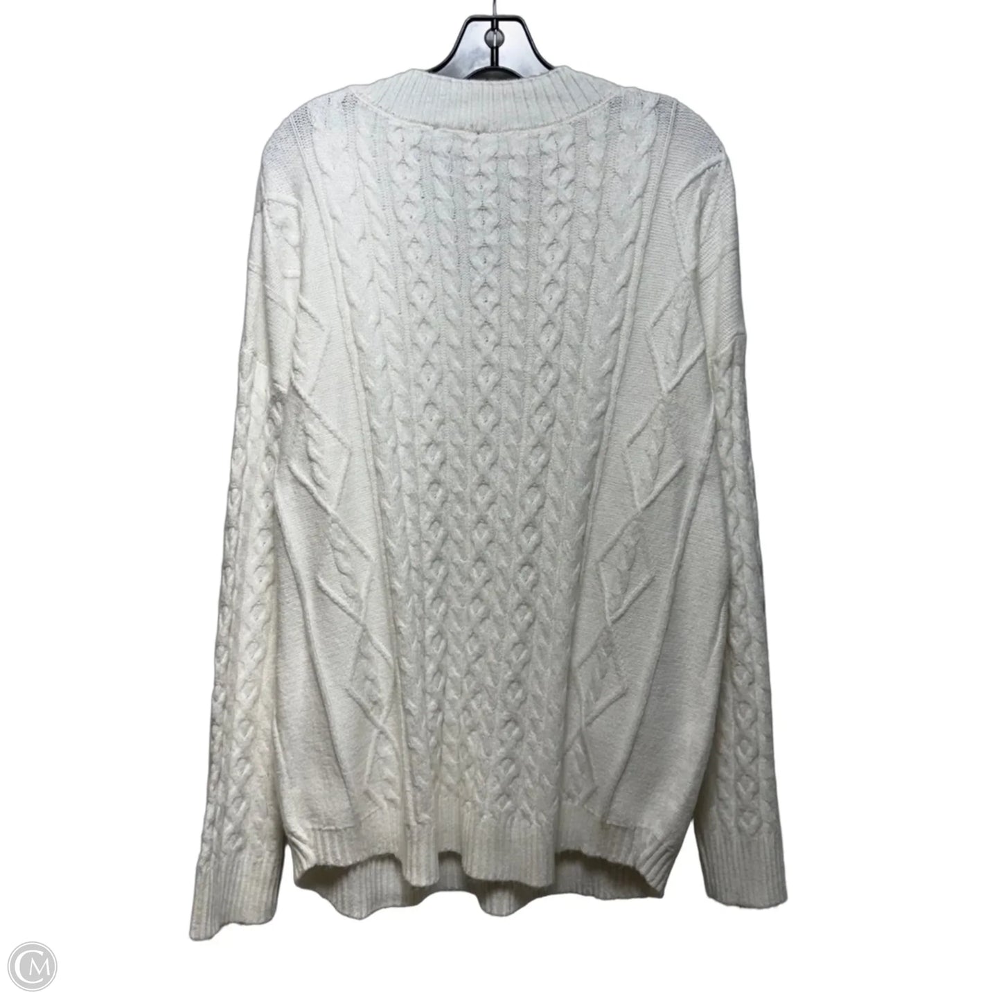 Sweater By Chaps In White, Size: Xl