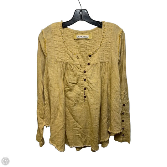 Top Long Sleeve By We The Free In Yellow, Size: XS
