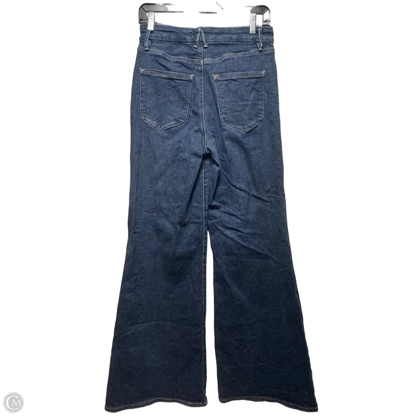 Good Waist Palazzo Jeans By Good American In Blue Indigo985 Denim, Size: 6