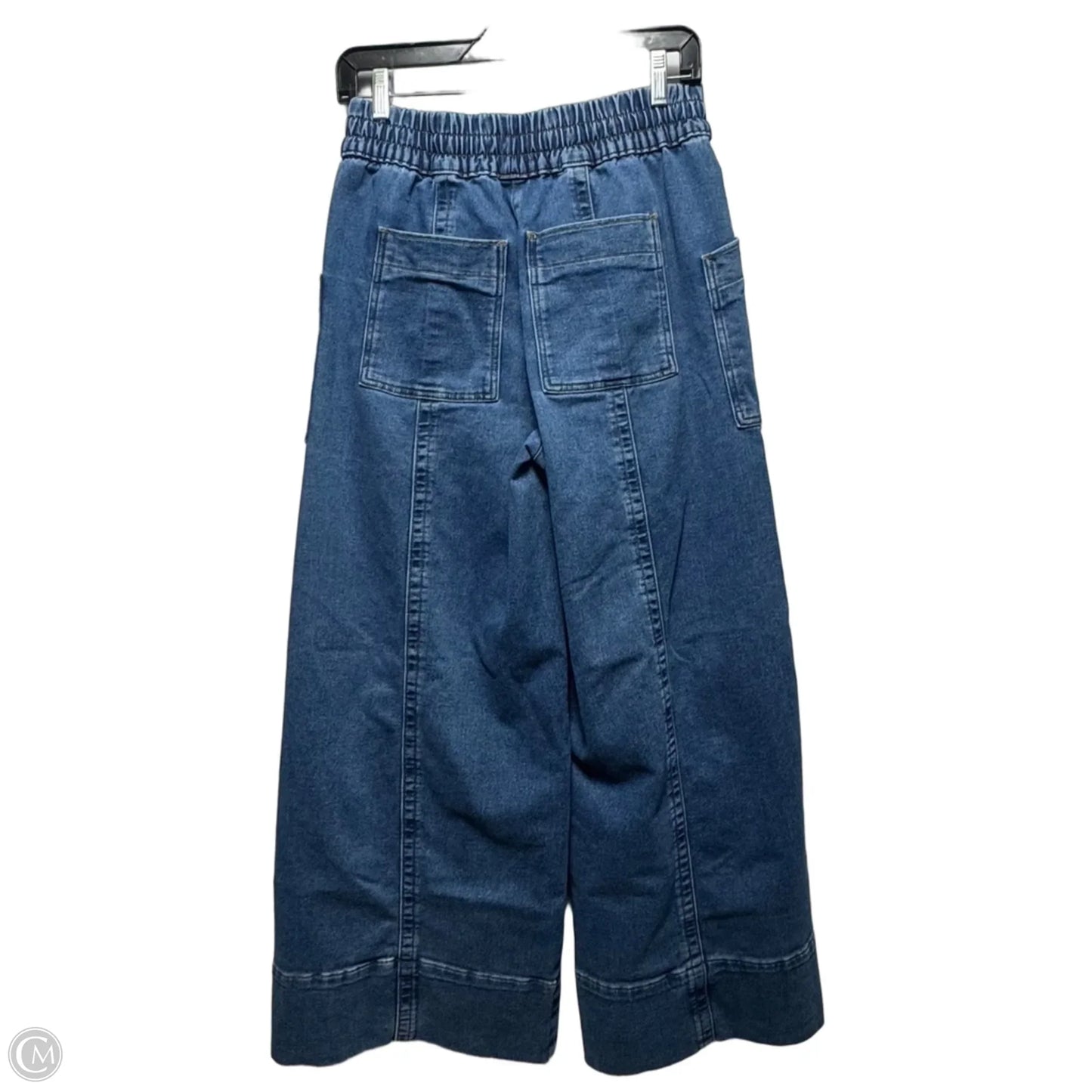 Tie-Waist Wide-Leg Jeans By Maeve In Blue Denim, Size: Xs