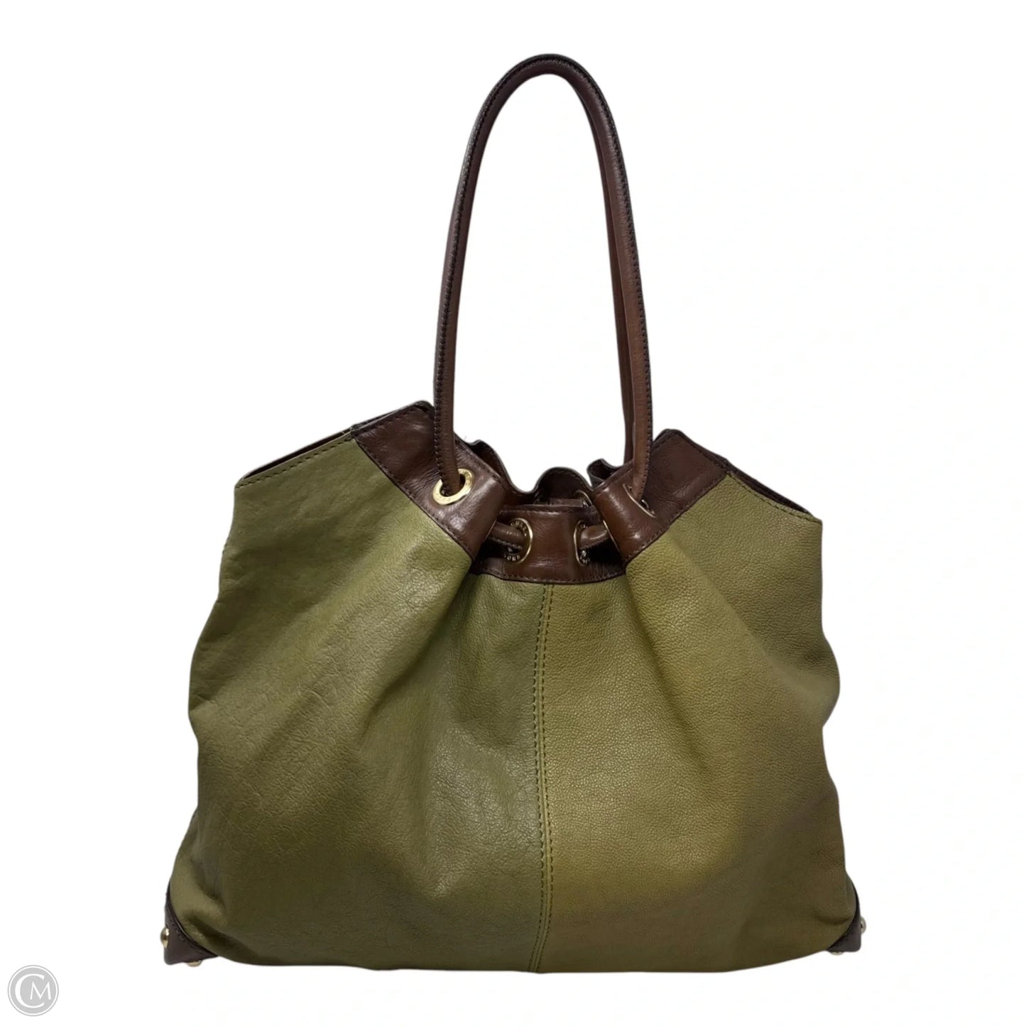 Score Leather Drawstring Tote Shoulder Bag By Michael By Michael Kors, Size: Large