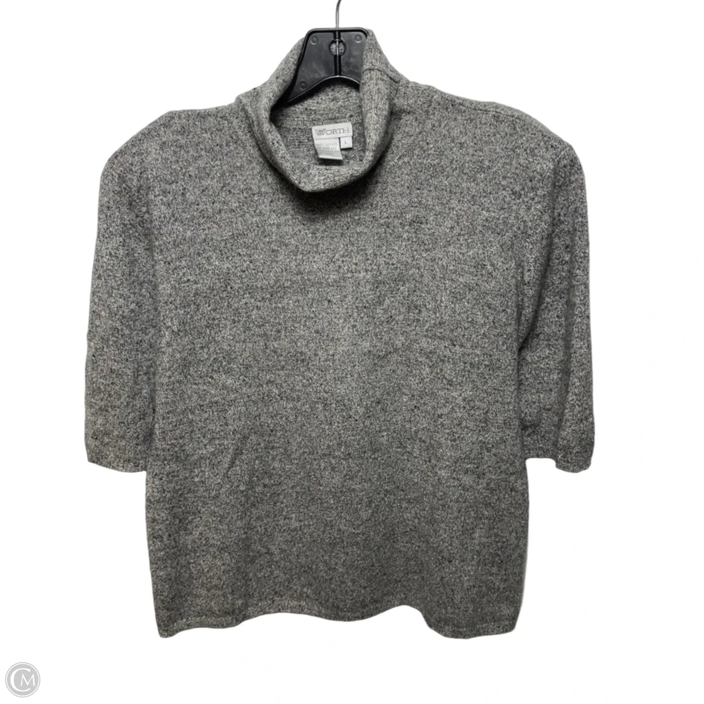 Sweater Cashmere By Worth Ny In Grey, Size: L