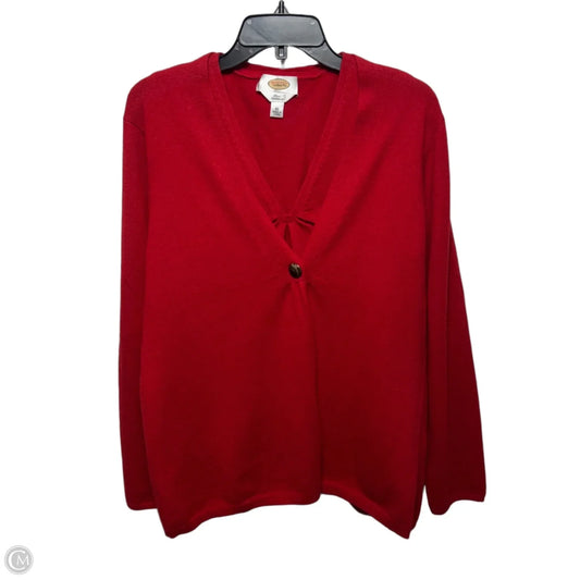 Sweater 2pc By Talbots In Red, Size: Xl