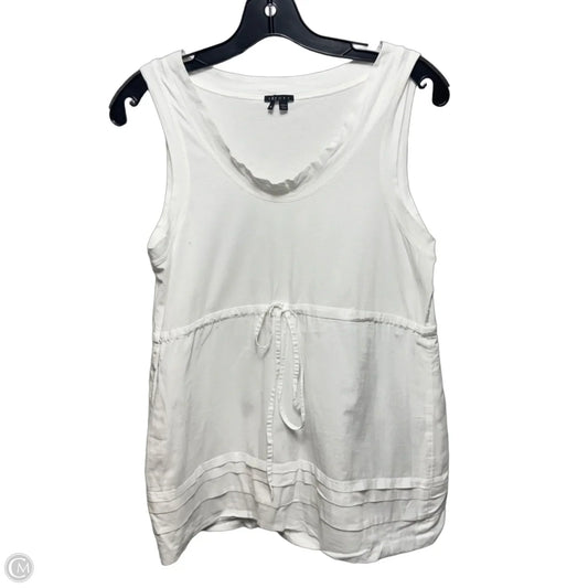 Top Sleeveless By Theory In White, Size: M