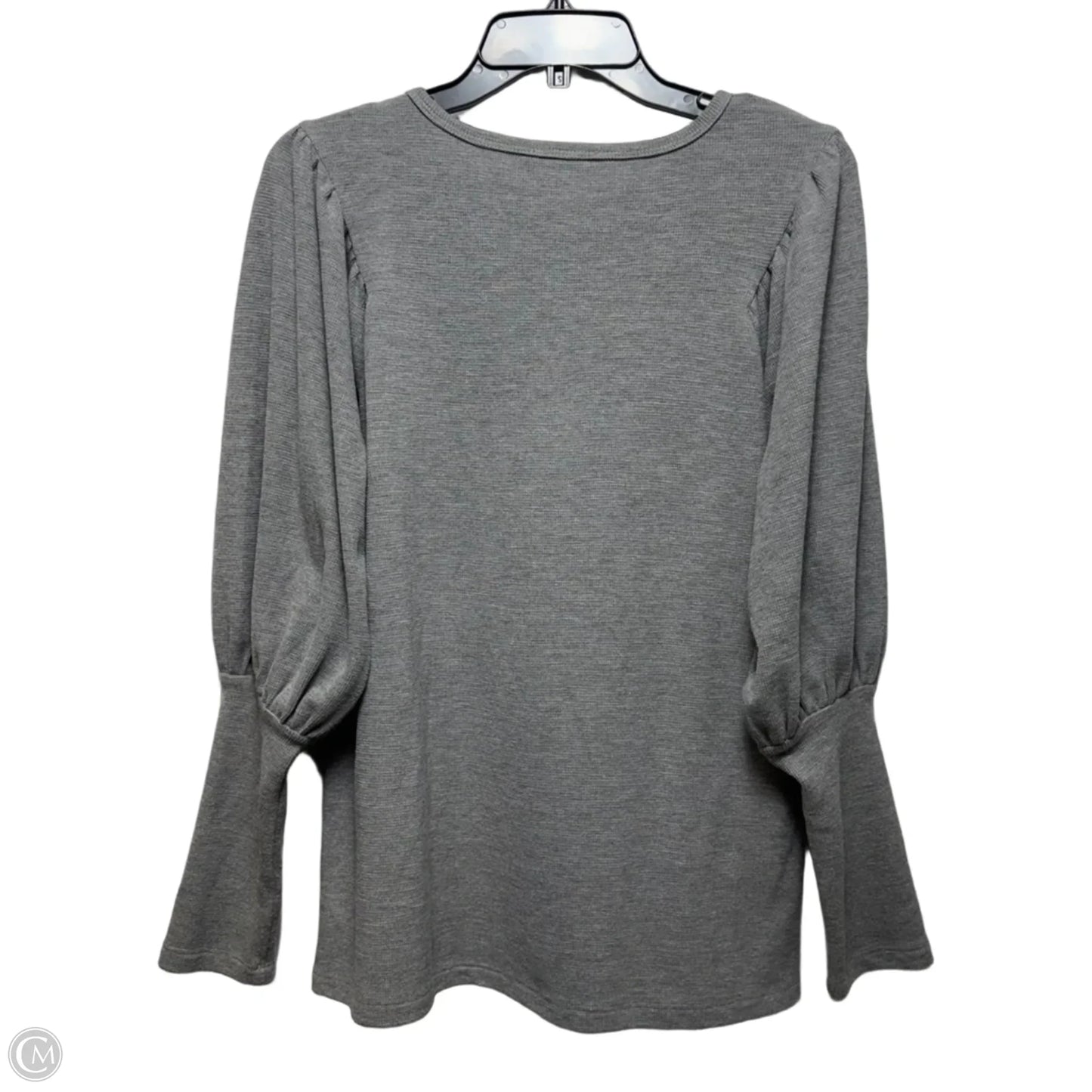 Top Long Sleeve By Doe & Rae In Grey, Size: L