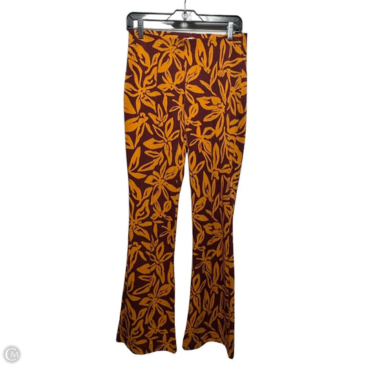 Pants Lounge By Zara In Orange & Red, Size: M