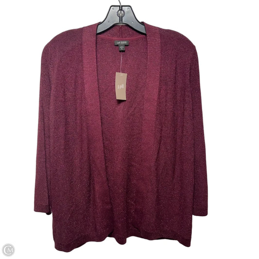 Metallic Sweater By J. Jill In Maroon, Size: M tall