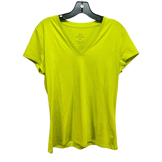 TOP SS BASIC ARMANI EXCHANGE in GREEN, Size: XL