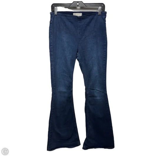 Penny Pull-On Flare Jeans By Free People In Blue Denim, Size: 10/30