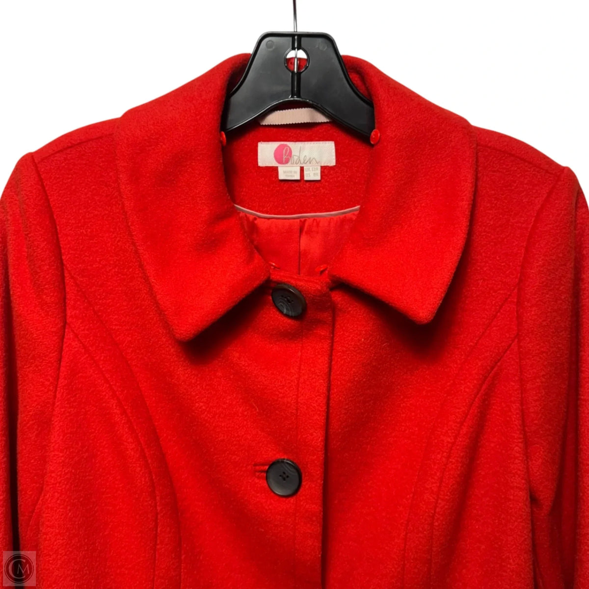 Coat Wool Blend By Boden In Red, Size: 8