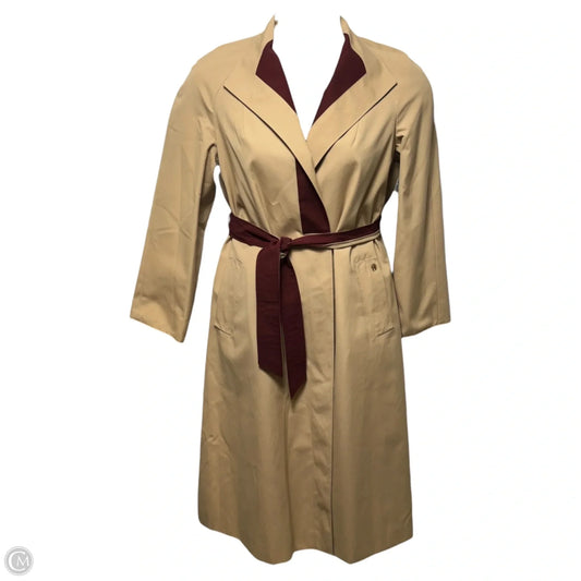 Reversible Trench In Red & Tan, Size: 8