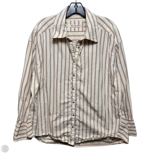 Top Long Sleeve By We The Free In Striped Pattern, Size: S