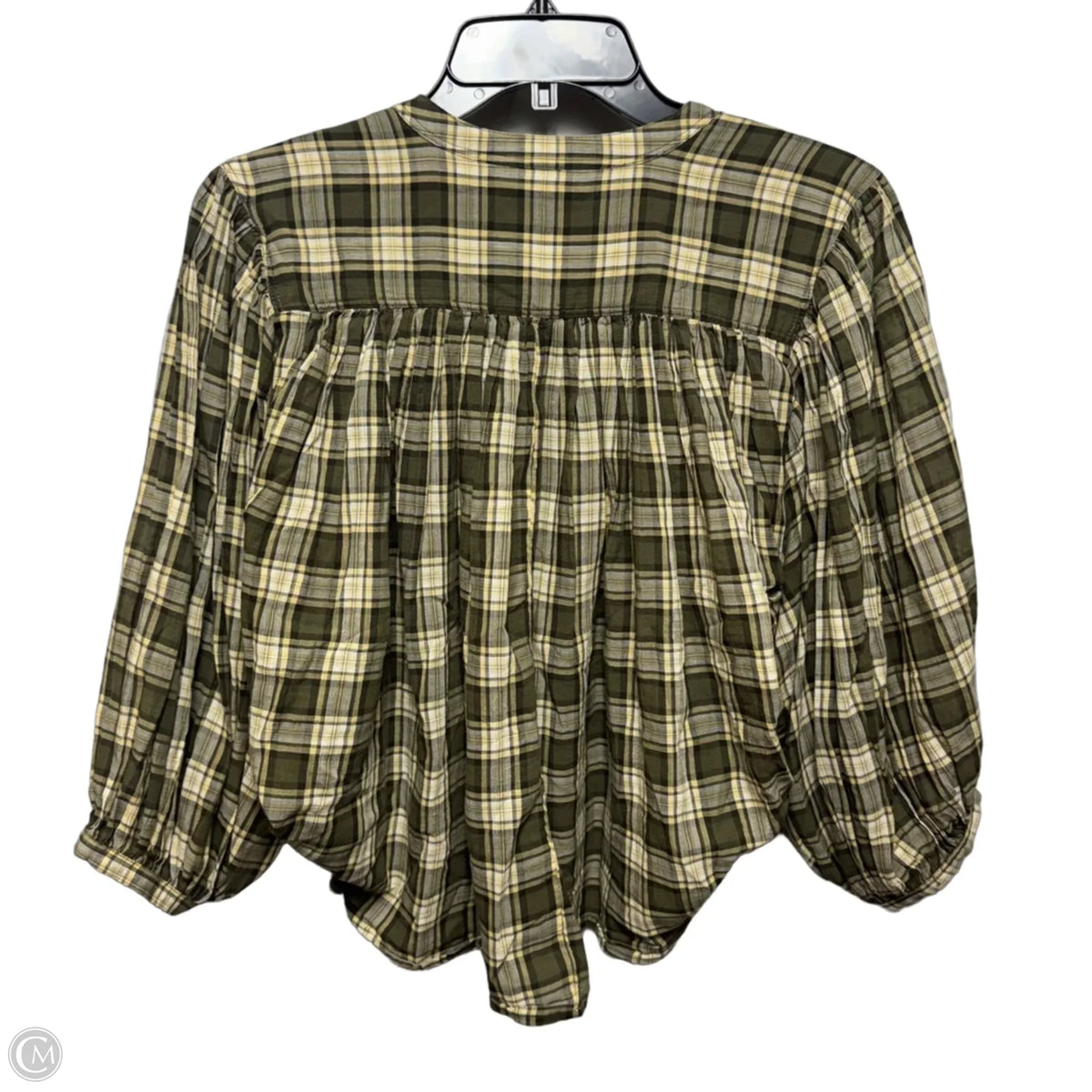 Top Sleeveless By Madewell In Plaid Pattern, Size: S