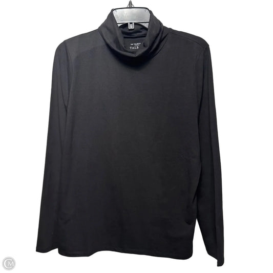 Turtleneck Top Long Sleeve Basic By Talbots In Black, Size: Xl