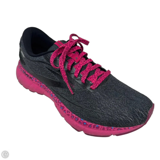 Trace 2 Shoes Athletic By Brooks In Grey & Pink, Size: 9.5